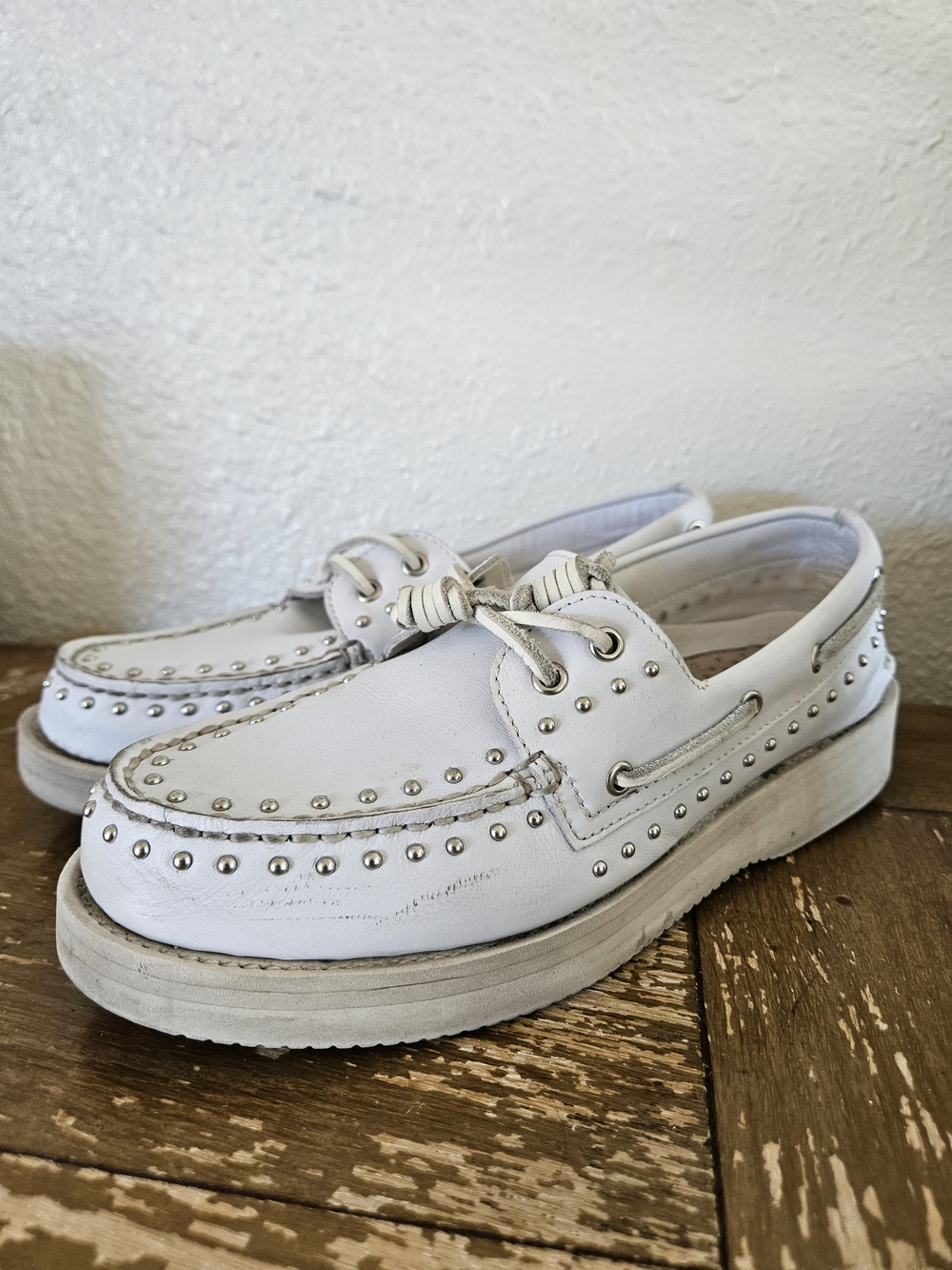 Sperry Women's x Rebecca Minkoff A/O 2-Eye Sport Lug Boat Shoes Vibram Soles 9.5